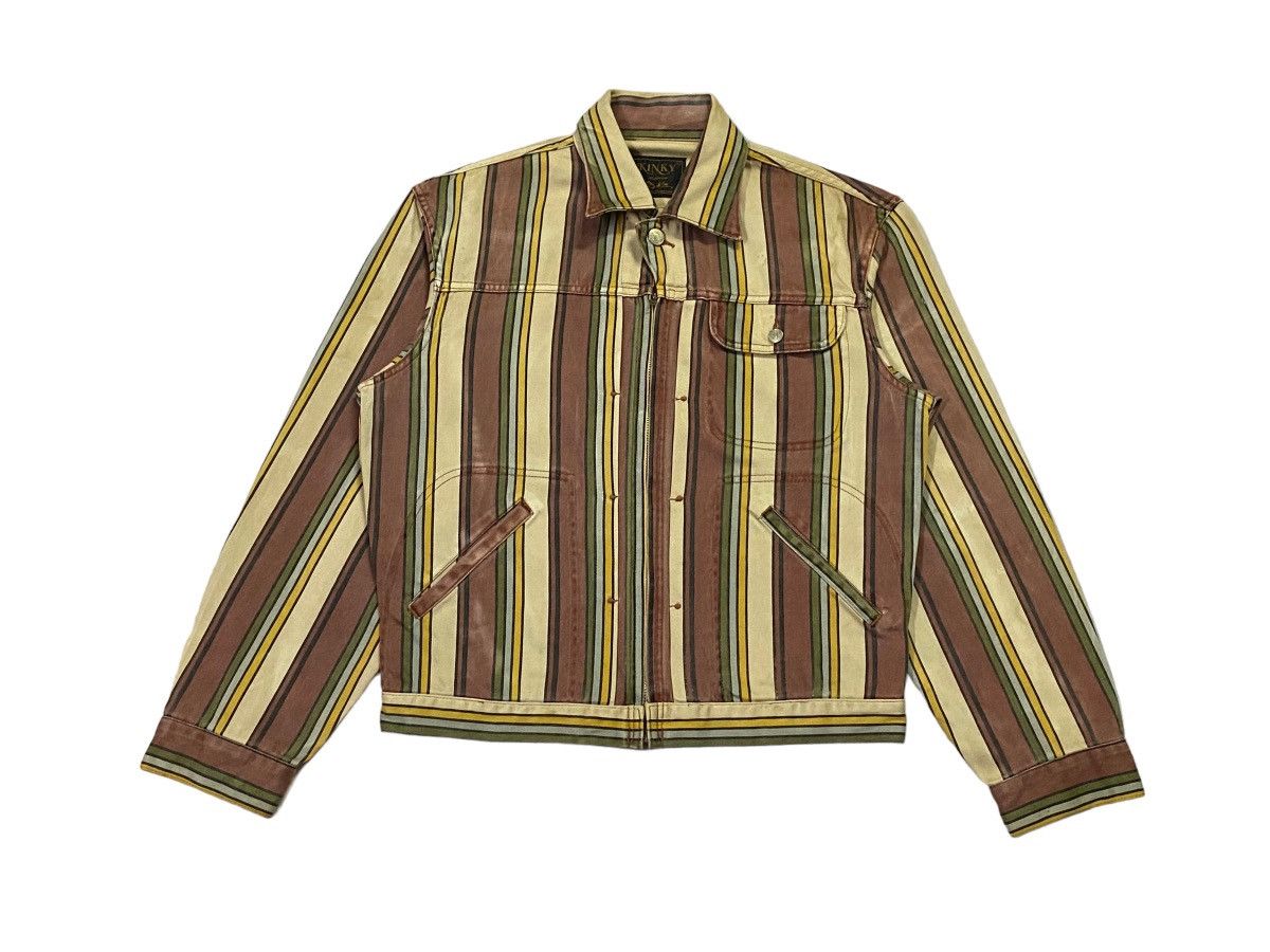 Hysteric Glamour Rare🔥Vintage Hysteric Glamour Jacket Stripes Design Size US M / EU 48-50 / 2 - 2 Thumbnail