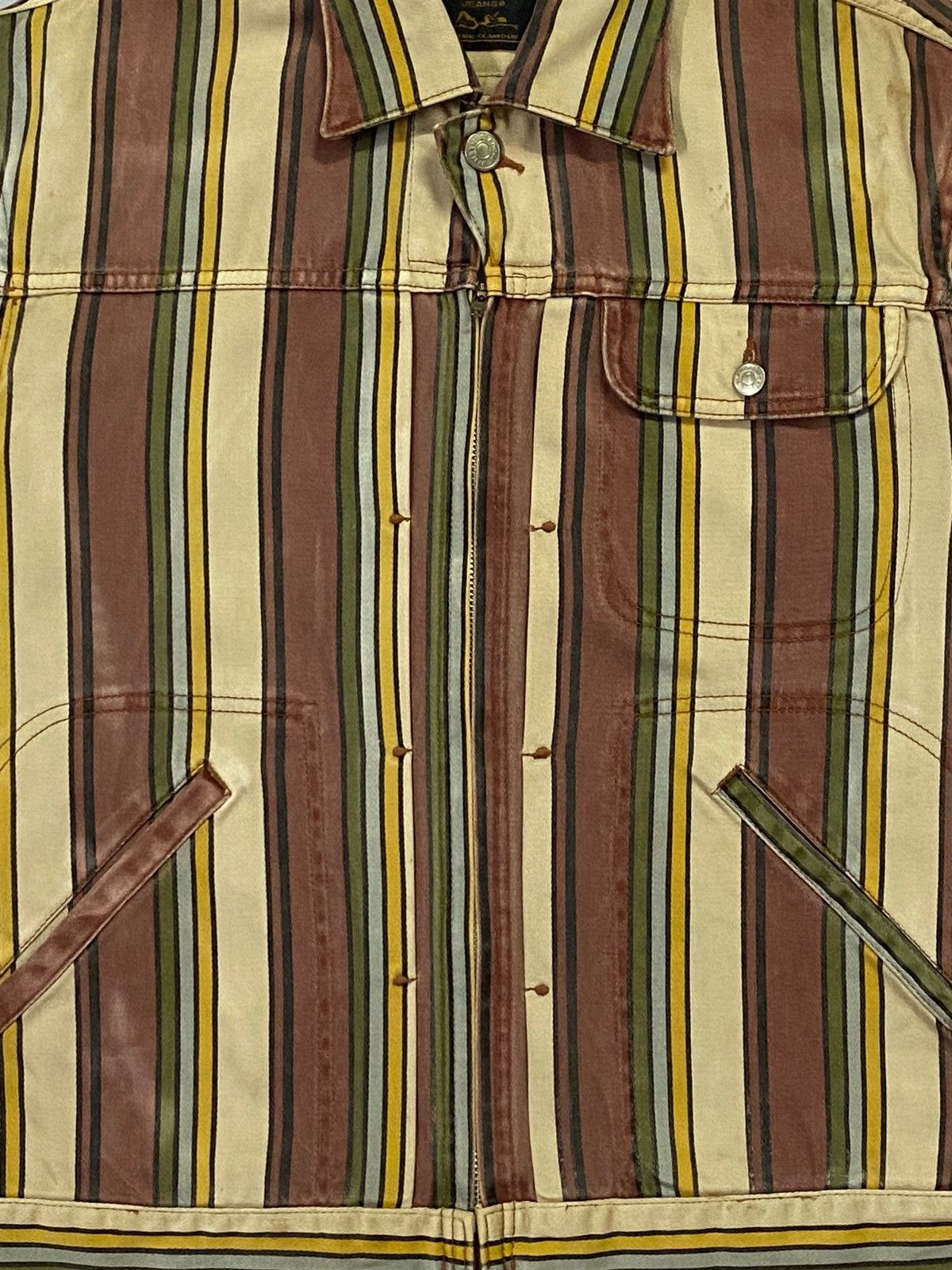 Hysteric Glamour Rare🔥Vintage Hysteric Glamour Jacket Stripes Design Size US M / EU 48-50 / 2 - 13 Thumbnail