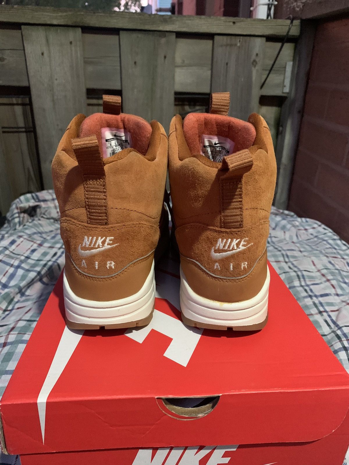 Nike Nike Air Max 1 Mid Sneakerboot Wheat Brown Size US 7.5 / EU 40-41 - 3 Thumbnail