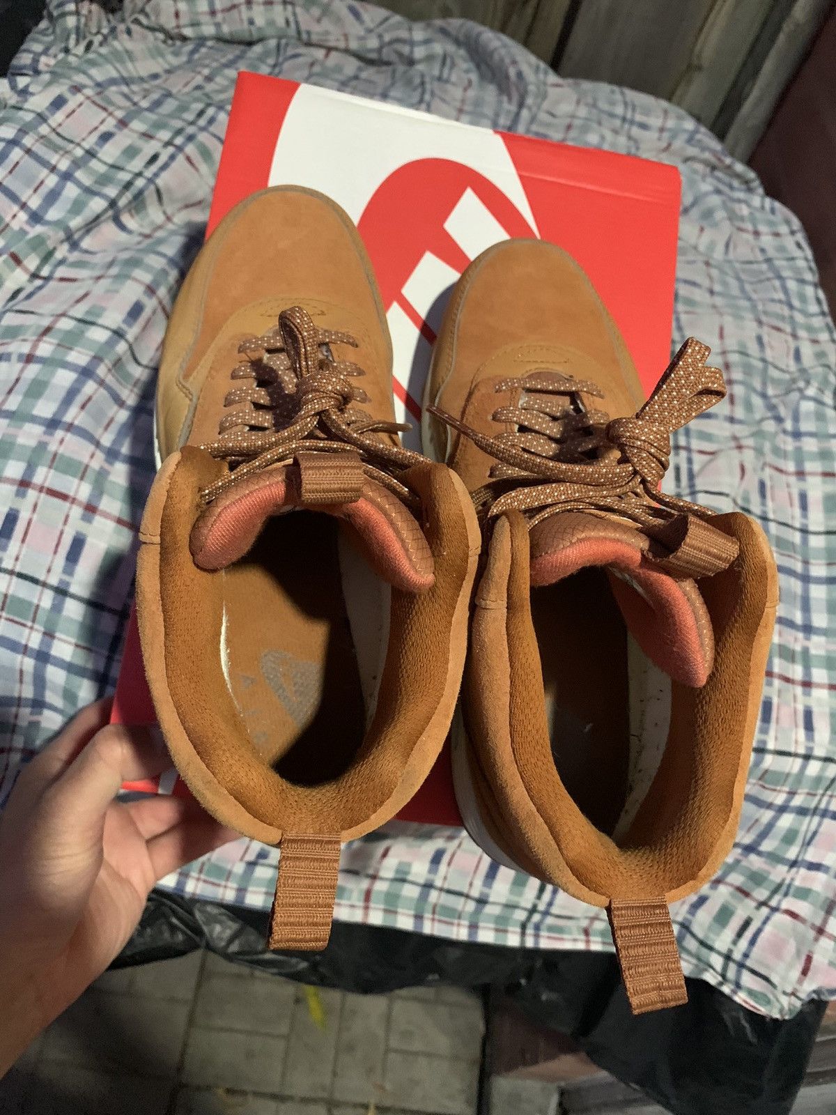 Nike Nike Air Max 1 Mid Sneakerboot Wheat Brown Size US 7.5 / EU 40-41 - 7 Thumbnail