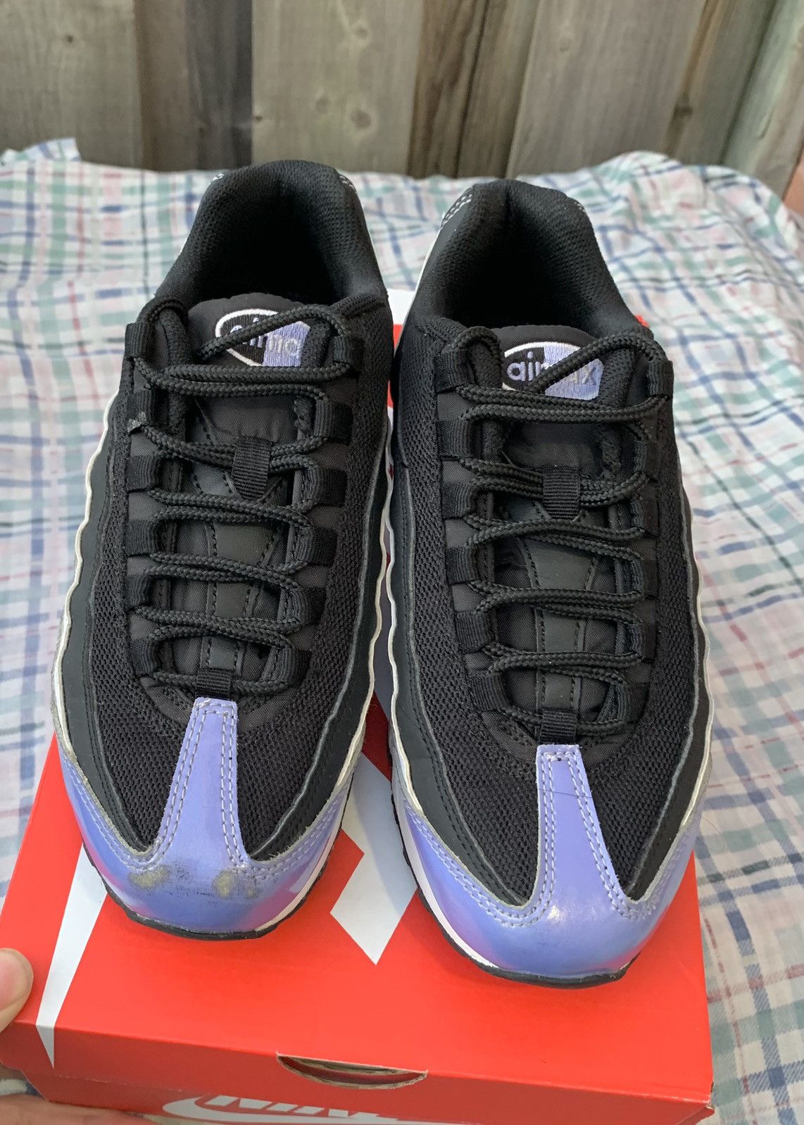 Nike Nike Air Max 95 GS Black Twilight Size US 5 / EU 37 - 2 Thumbnail
