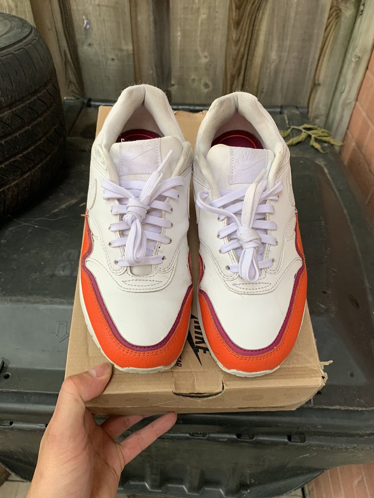 Nike Women’s Air Max 1 Double Layer Orange Size US 5 / EU 37 - 2 Thumbnail