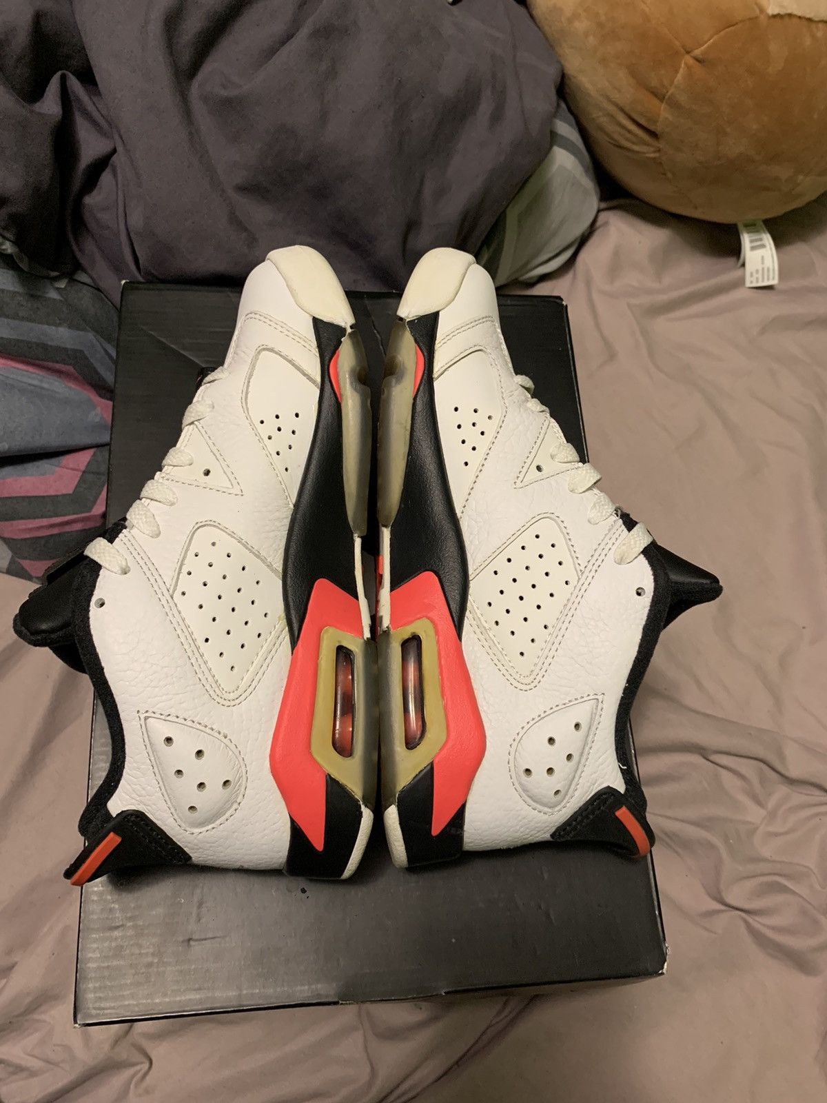 Jordan Brand Air Jordan 6 Retro Low BG Infrared Size US 6.5 / EU 39-40 - 5 Thumbnail