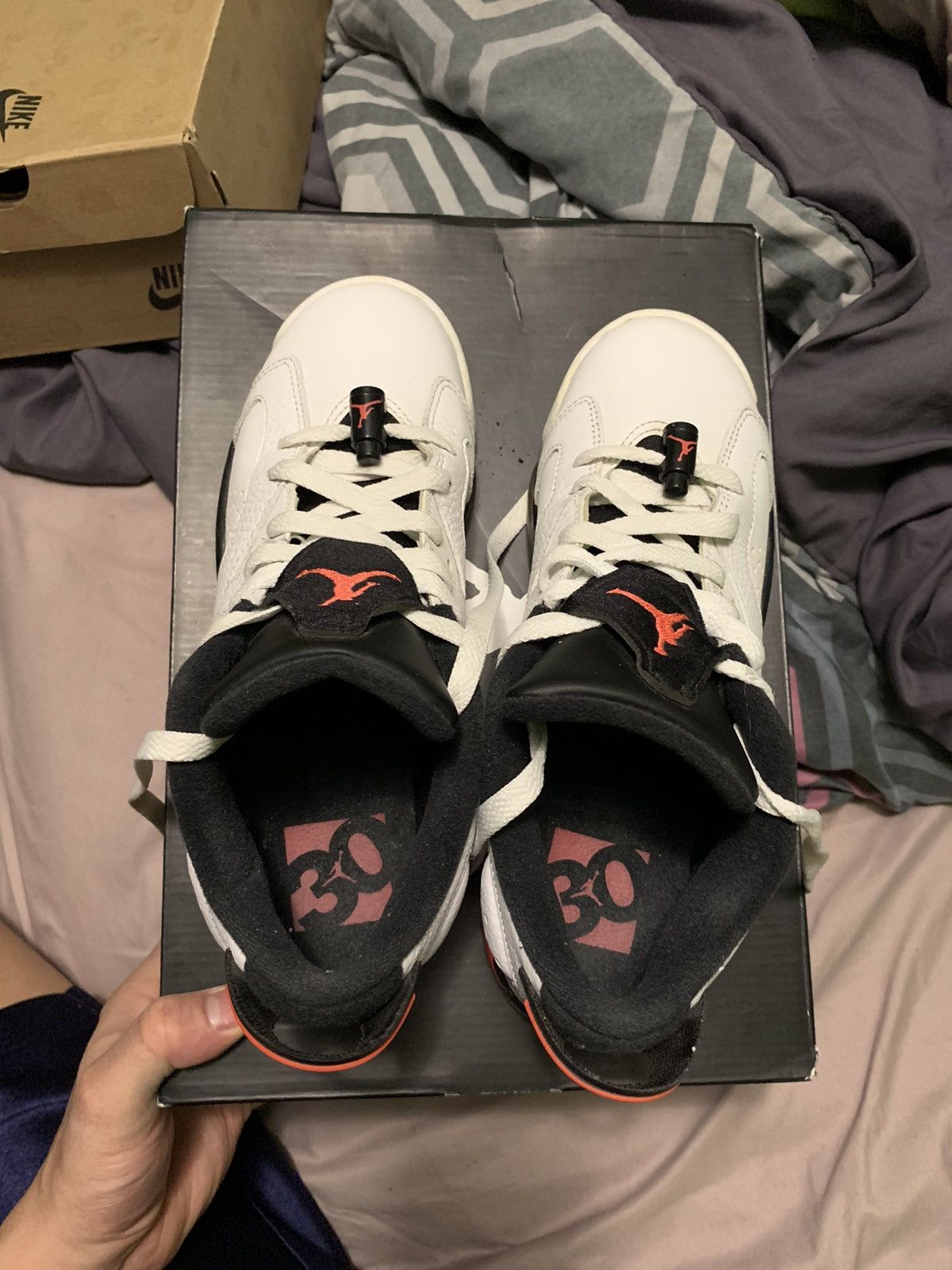 Jordan Brand Air Jordan 6 Retro Low BG Infrared Size US 6.5 / EU 39-40 - 3 Thumbnail