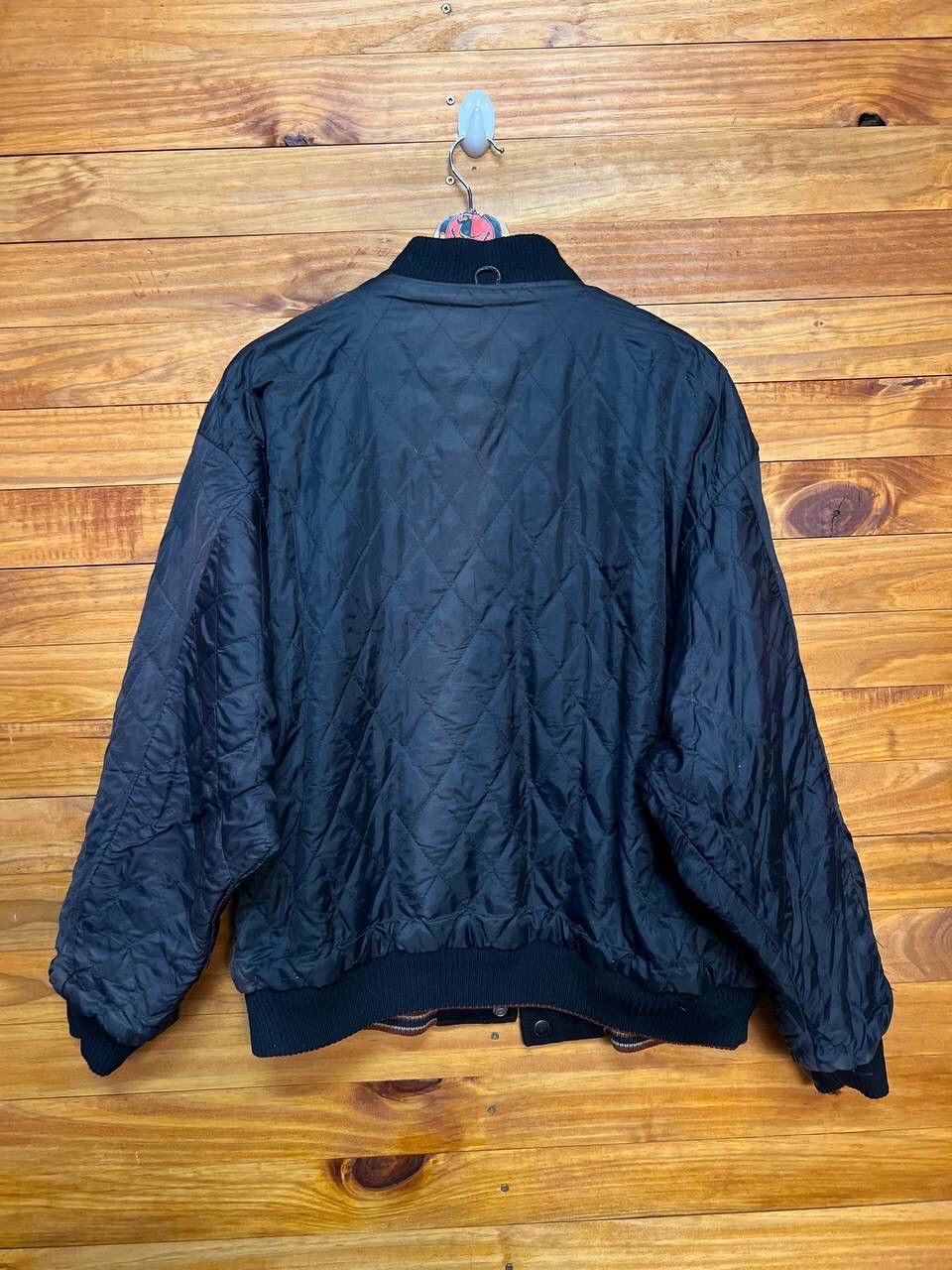 Vintage VINTAGE MILANO CONNECTION LEATHER SLEEVE VARSITY JACKET Size US L / EU 52-54 / 3 - 15 Thumbnail