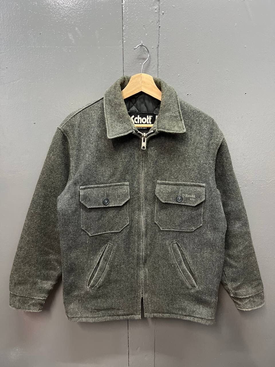 Schott VINTAGE SCHOTT JACKET WOOL SIZE 36 Size US M / EU 48-50 / 2 - 1 Thumbnail