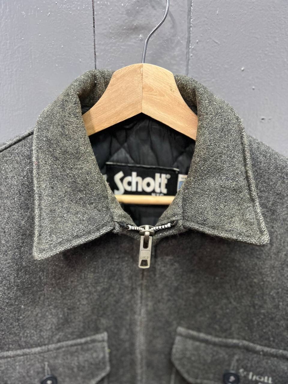Schott VINTAGE SCHOTT JACKET WOOL SIZE 36 Size US M / EU 48-50 / 2 - 9 Thumbnail