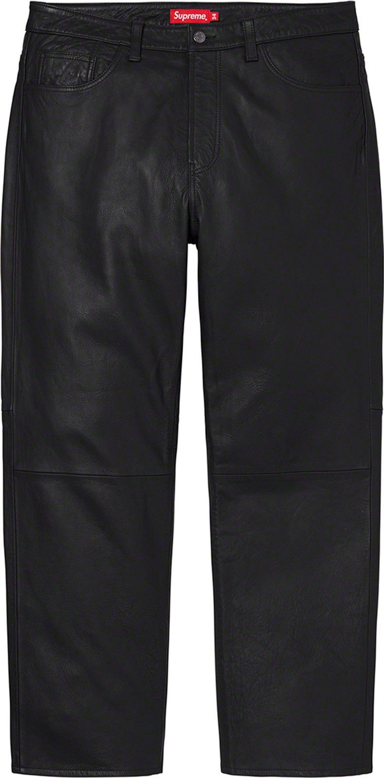 Supreme Supreme Lamb Skin Leather 5-Pocket Jean FW21 Size US 32 / EU 48 - 1 Thumbnail