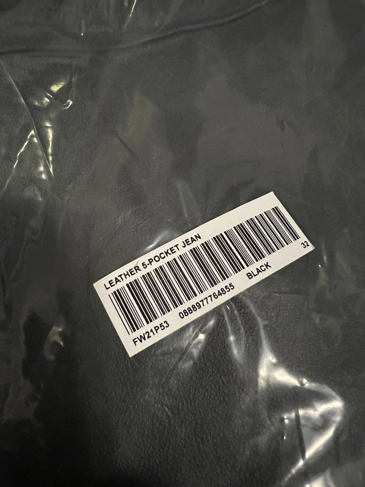 Supreme Supreme Lamb Skin Leather 5-Pocket Jean FW21 Size US 32 / EU 48 - 6 Thumbnail