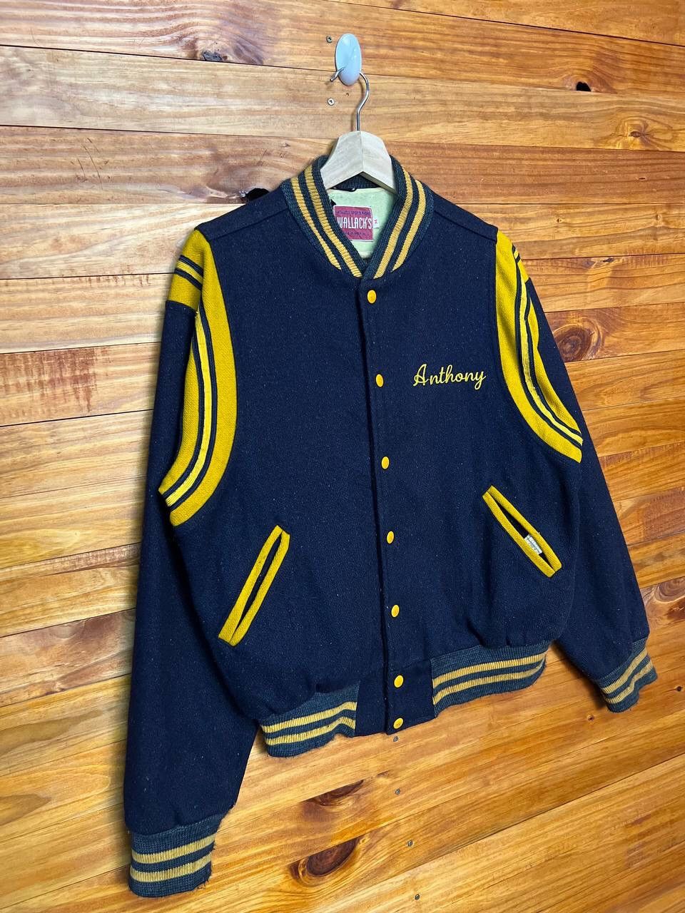 Vintage TOMS RIVER WOOL EMBROIDERED VARSITY JACKET Size US M / EU 48-50 / 2 - 3 Thumbnail