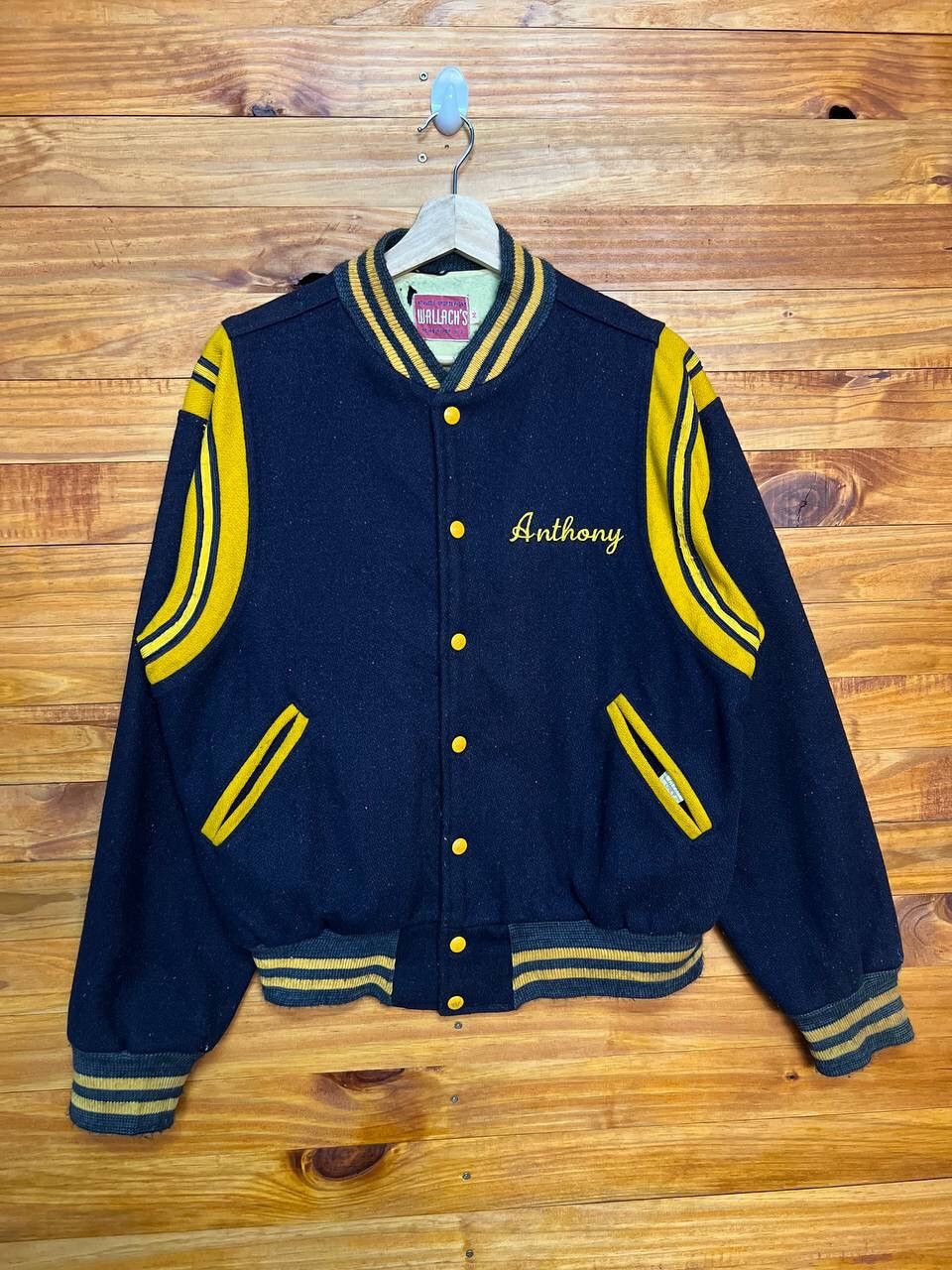 Vintage TOMS RIVER WOOL EMBROIDERED VARSITY JACKET Size US M / EU 48-50 / 2 - 2 Thumbnail