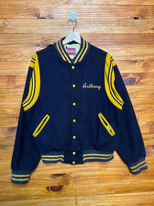 Vintage TOMS RIVER WOOL EMBROIDERED VARSITY JACKET Grailed