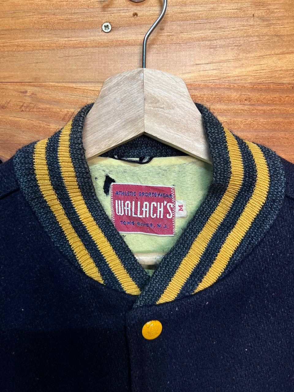 Vintage TOMS RIVER WOOL EMBROIDERED VARSITY JACKET Size US M / EU 48-50 / 2 - 8 Thumbnail