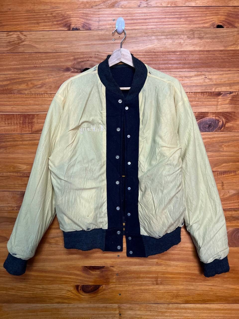 Vintage TOMS RIVER WOOL EMBROIDERED VARSITY JACKET Size US M / EU 48-50 / 2 - 18 Thumbnail