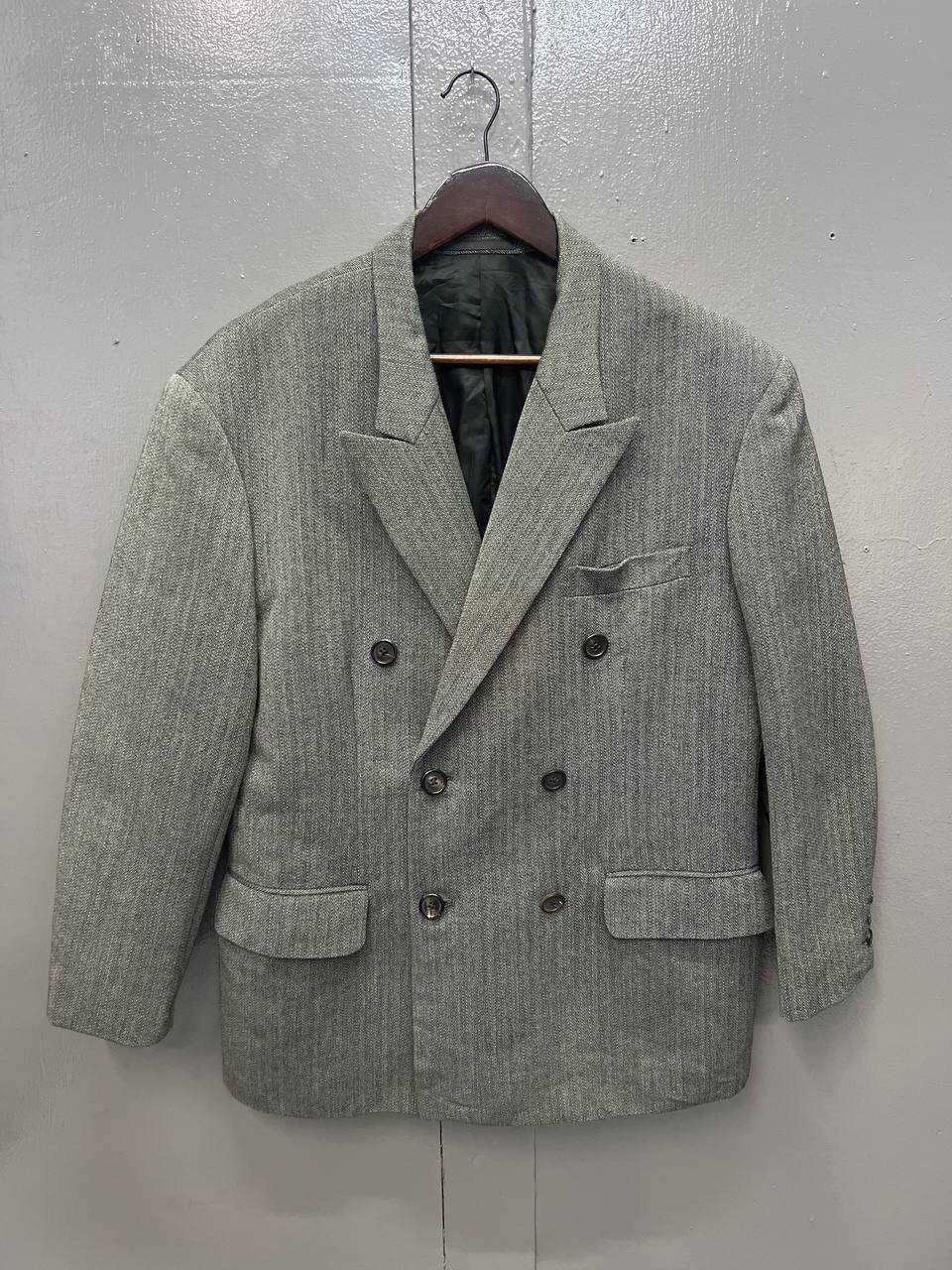 Yohji Yamamoto Ys FOR MEN BLAZERS FISHBONE Size 42L - 1 Thumbnail