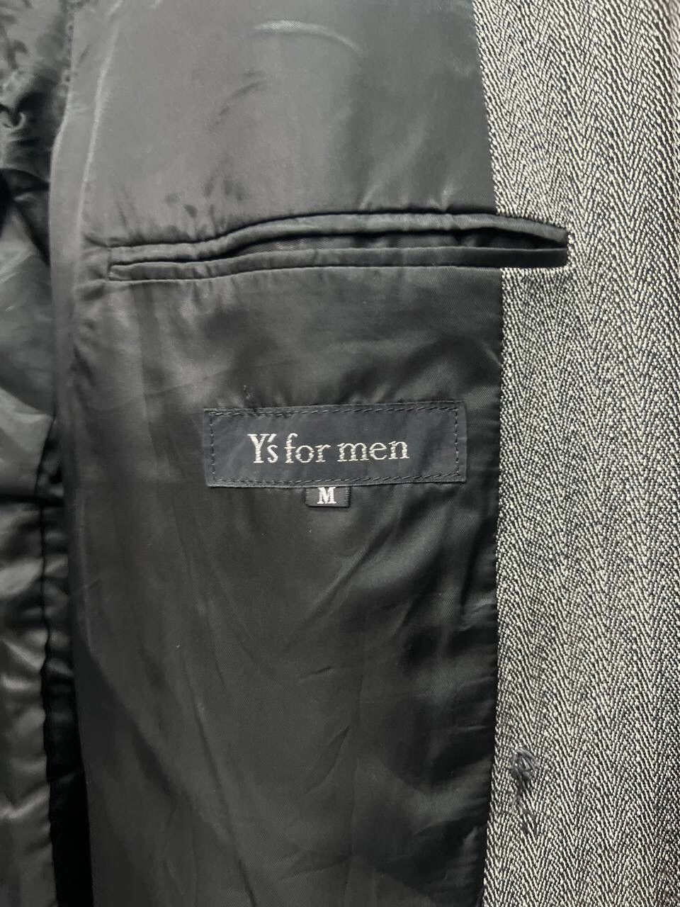 Yohji Yamamoto Ys FOR MEN BLAZERS FISHBONE Size 42L - 8 Thumbnail