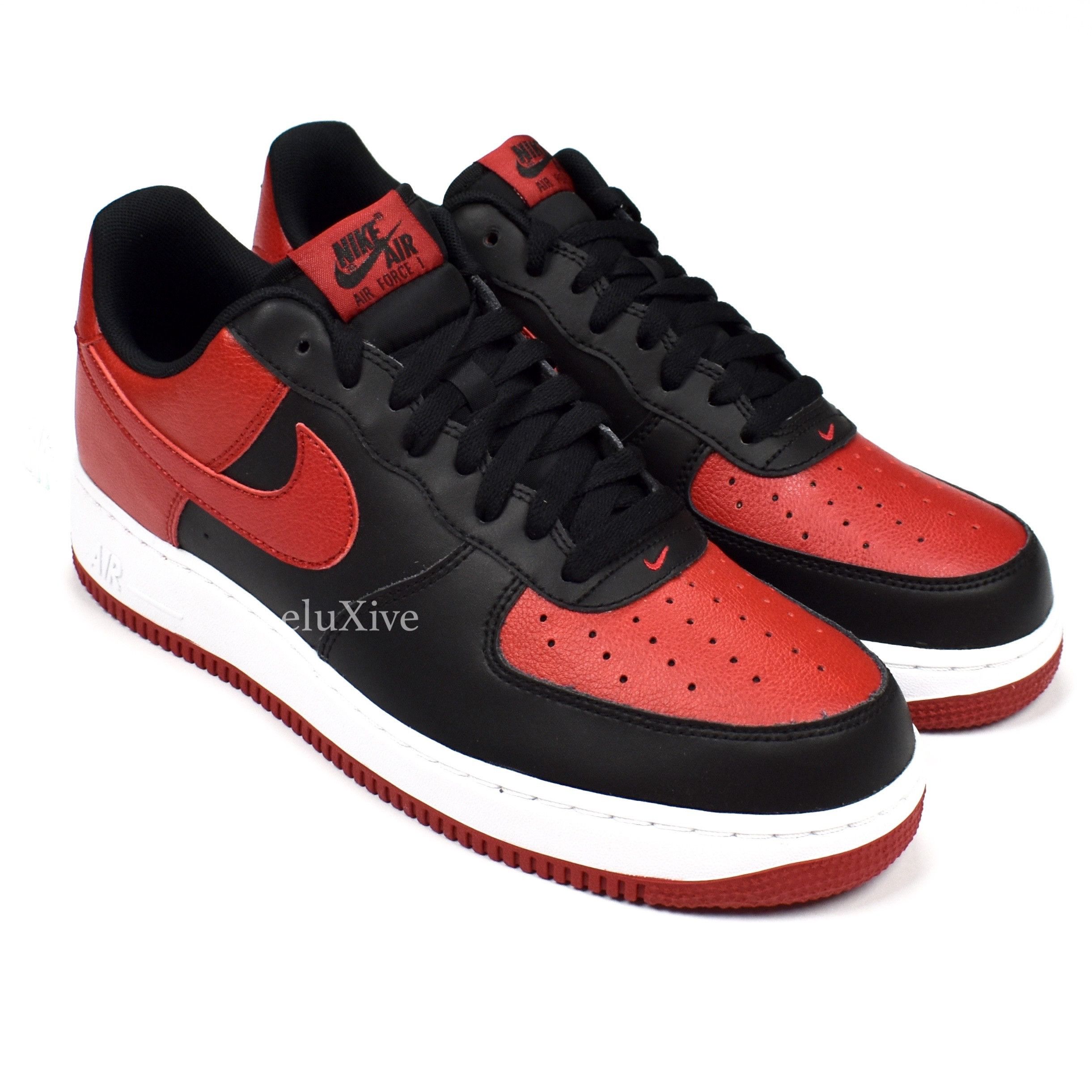 Nike Air Force Low 'Bred' Black/Gym Red 2016 DS