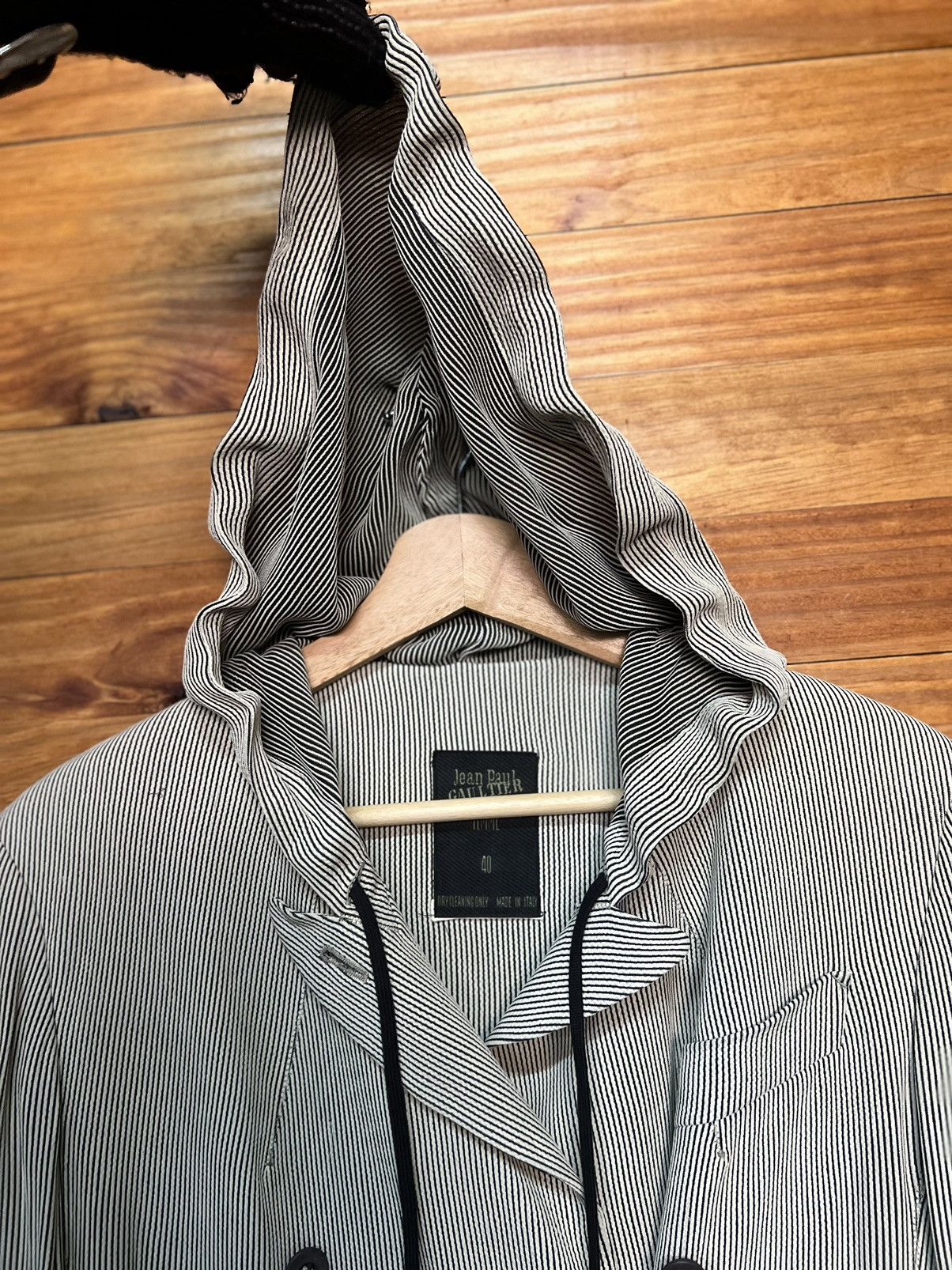 Jean Paul Gaultier ARCHIVE🔥JEAN PAUL GAULTIER FEMME HOODIE STRIPE JACKET Size S / US 4 / IT 40 - 10 Thumbnail