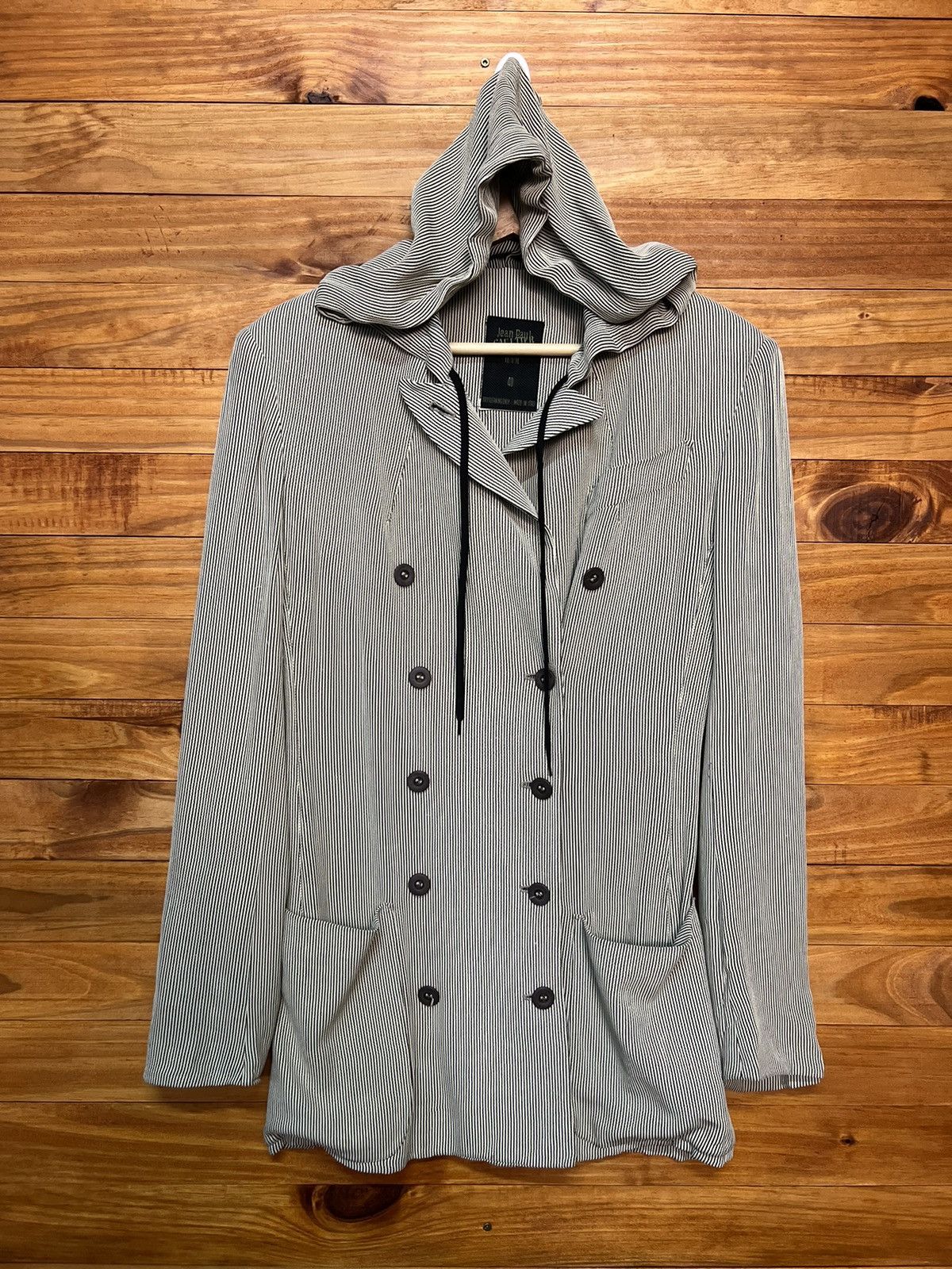 Jean Paul Gaultier ARCHIVE🔥JEAN PAUL GAULTIER FEMME HOODIE STRIPE JACKET Size S / US 4 / IT 40 - 3 Thumbnail