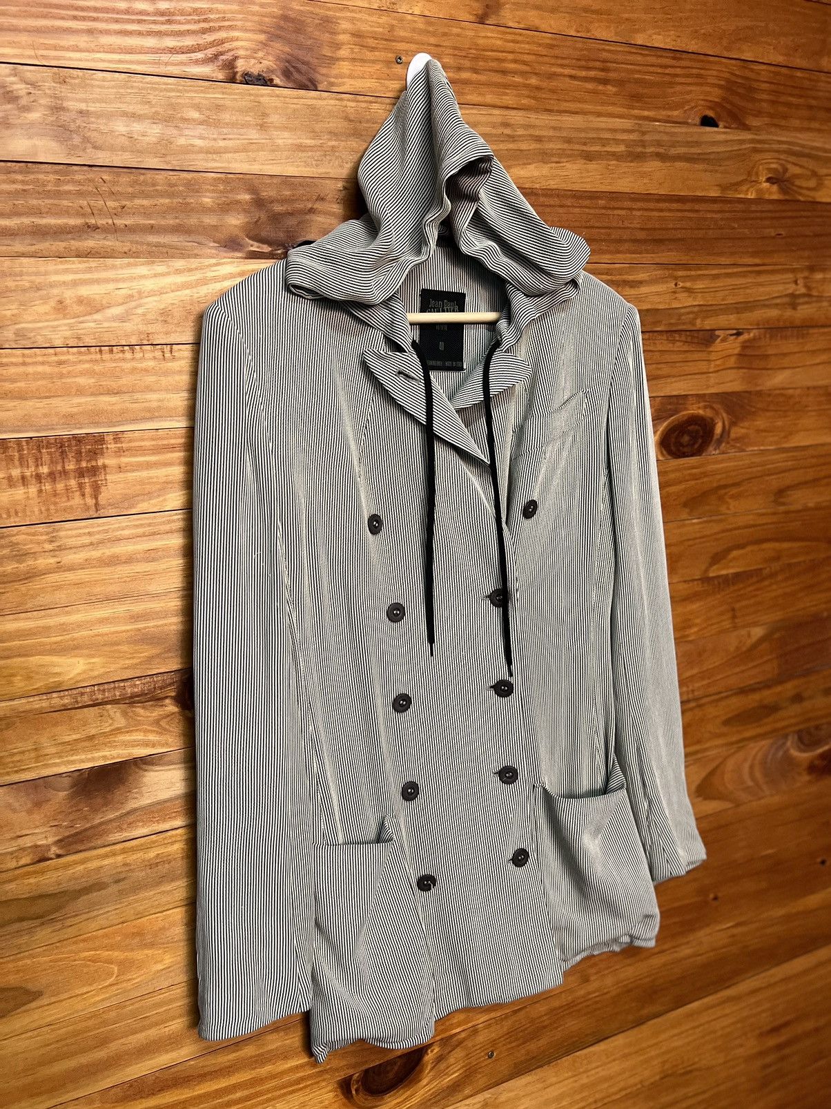 Jean Paul Gaultier ARCHIVE🔥JEAN PAUL GAULTIER FEMME HOODIE STRIPE JACKET Size S / US 4 / IT 40 - 4 Thumbnail