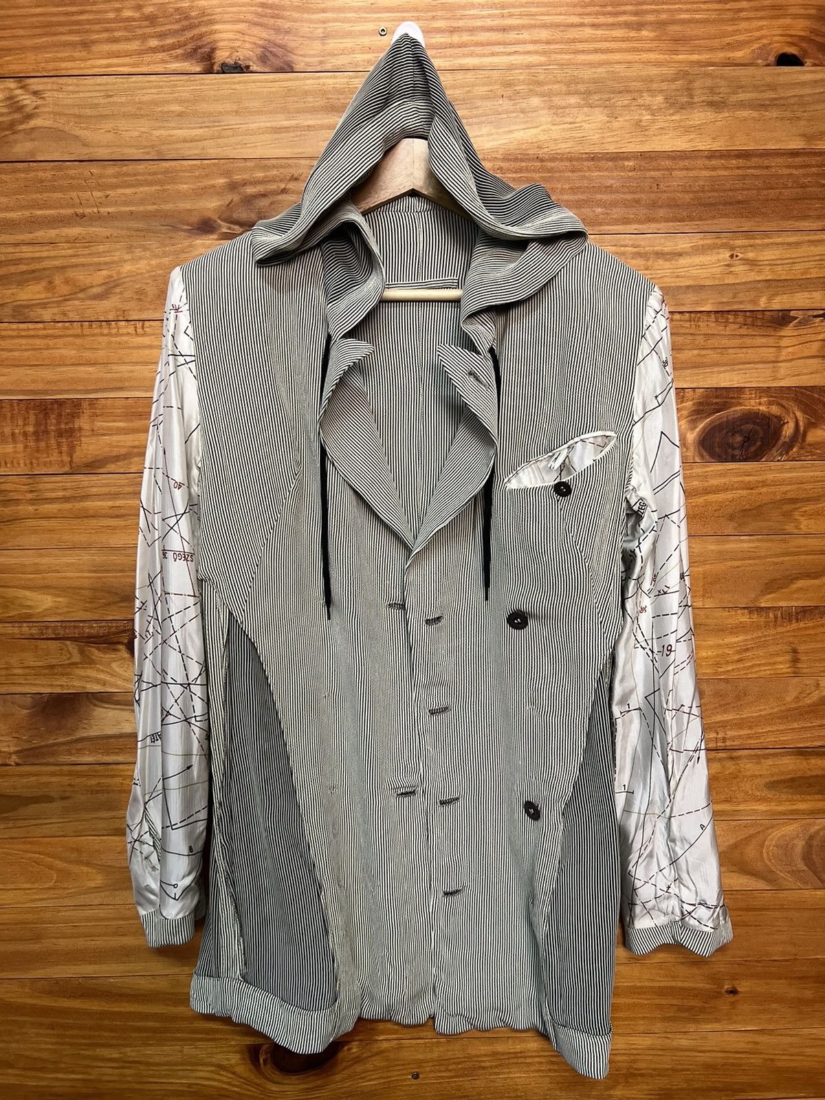 Jean Paul Gaultier ARCHIVE🔥JEAN PAUL GAULTIER FEMME HOODIE STRIPE JACKET Size S / US 4 / IT 40 - 17 Thumbnail
