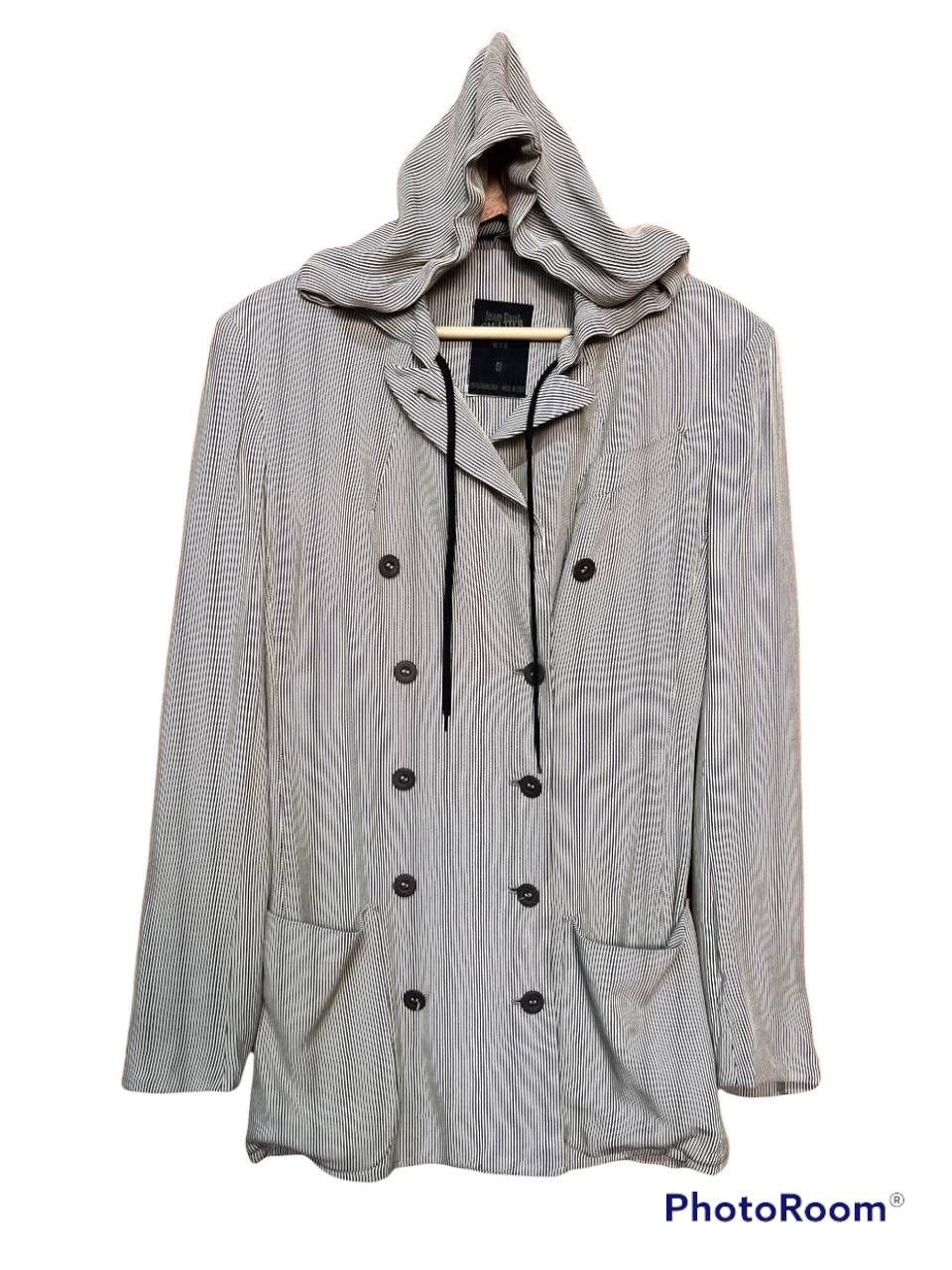 Jean Paul Gaultier ARCHIVE🔥JEAN PAUL GAULTIER FEMME HOODIE STRIPE JACKET Size S / US 4 / IT 40 - 1 Thumbnail