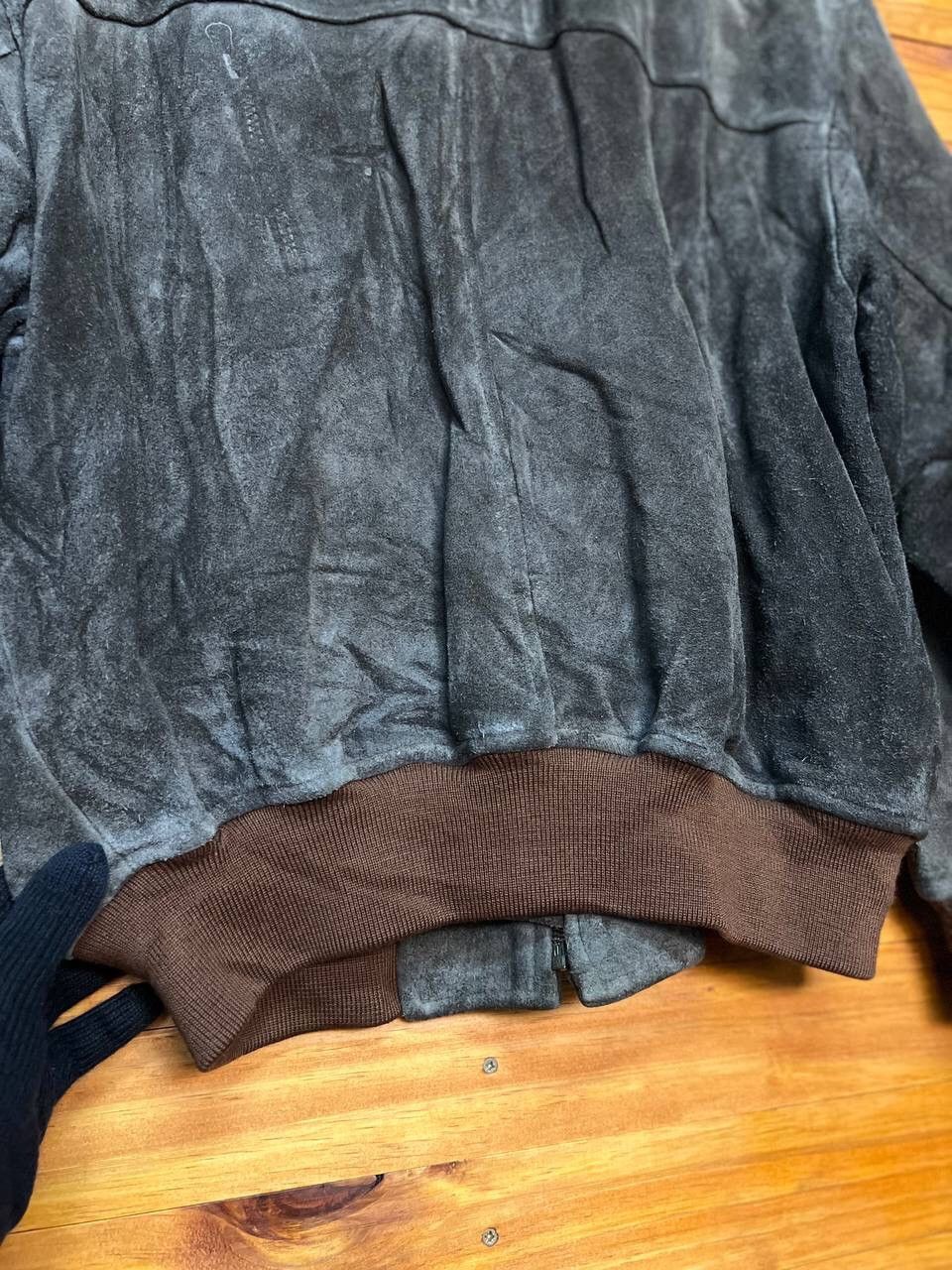 Japanese Brand VINTAGE 29 TWENTY NINE SUEDE LEATHER BOMBER JACKET Size US L / EU 52-54 / 3 - 14 Thumbnail