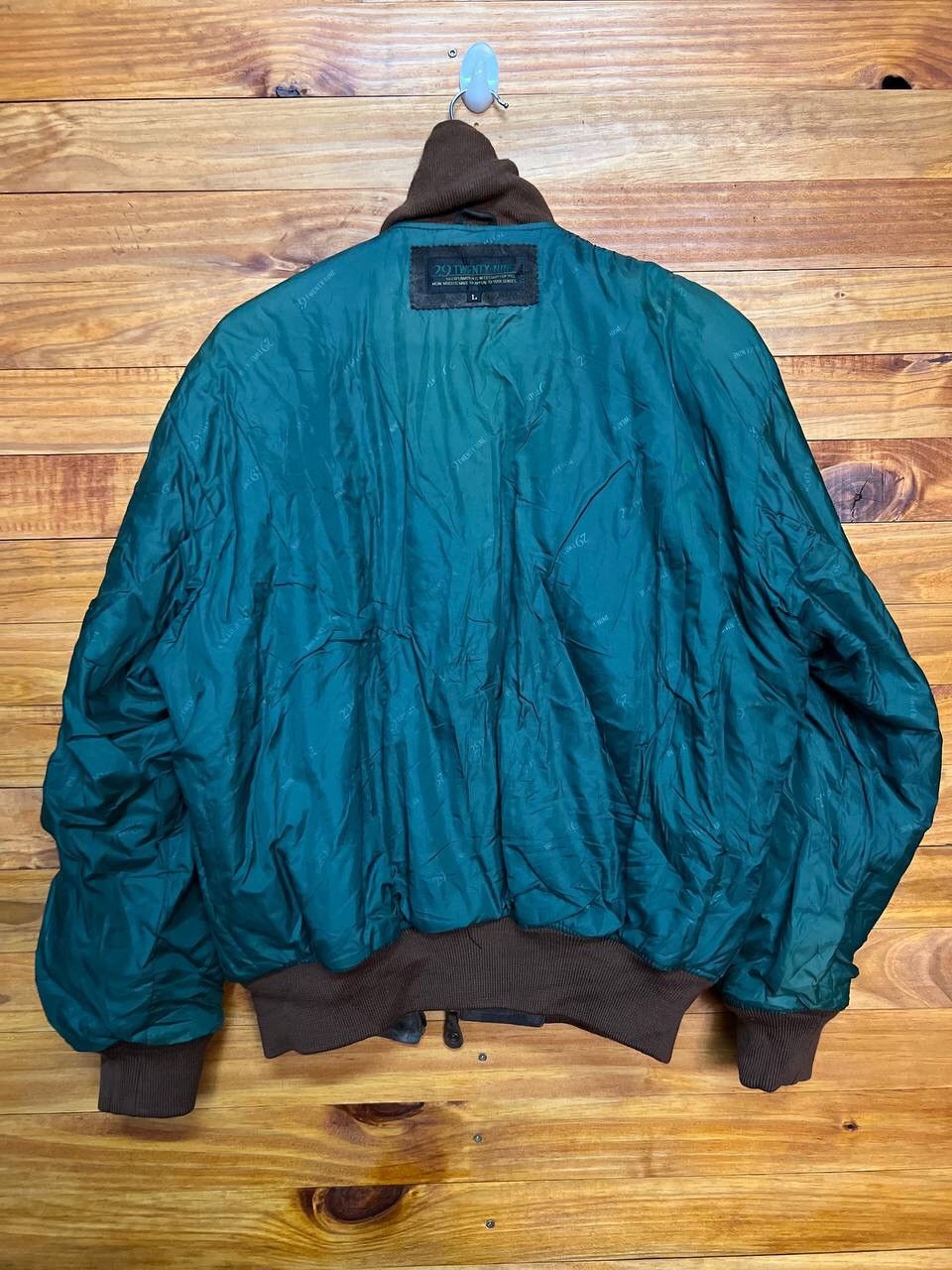 Japanese Brand VINTAGE 29 TWENTY NINE SUEDE LEATHER BOMBER JACKET Size US L / EU 52-54 / 3 - 25 Thumbnail