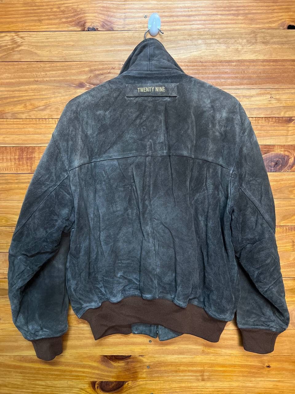 Japanese Brand VINTAGE 29 TWENTY NINE SUEDE LEATHER BOMBER JACKET Size US L / EU 52-54 / 3 - 12 Thumbnail