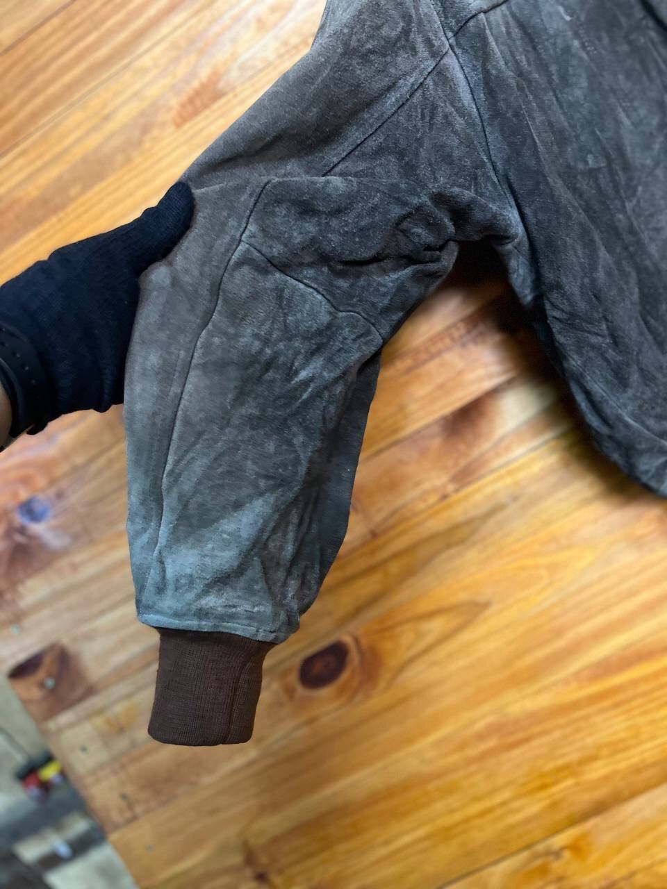 Japanese Brand VINTAGE 29 TWENTY NINE SUEDE LEATHER BOMBER JACKET Size US L / EU 52-54 / 3 - 15 Thumbnail