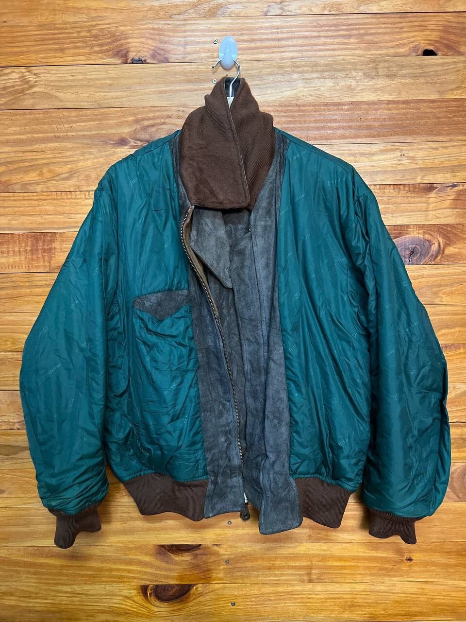 Japanese Brand VINTAGE 29 TWENTY NINE SUEDE LEATHER BOMBER JACKET Size US L / EU 52-54 / 3 - 24 Thumbnail