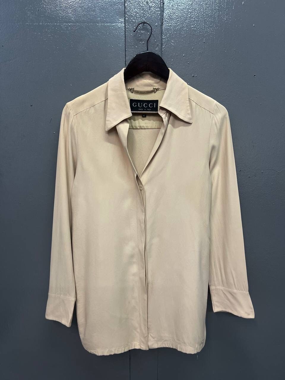 Gucci AUTHENTIC GUCCI BUTTON UP SHIRT RAYON Size S / US 4 / IT 40 - 1 Thumbnail