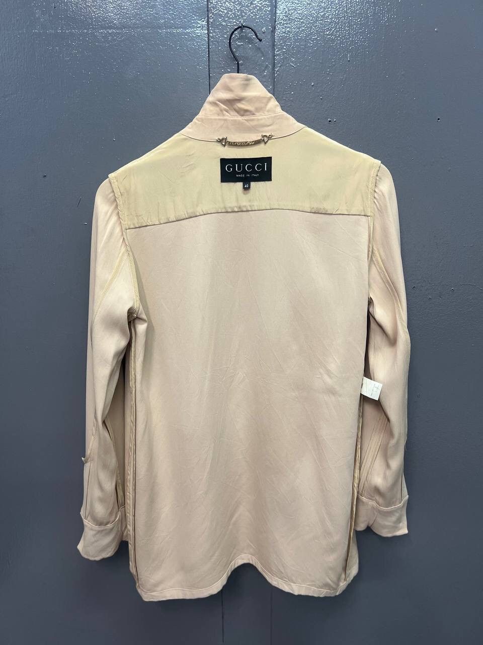 Gucci AUTHENTIC GUCCI BUTTON UP SHIRT RAYON Size S / US 4 / IT 40 - 12 Thumbnail