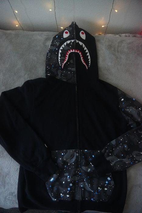 BAPE Space Camo Shark Full-Zip Hoodie