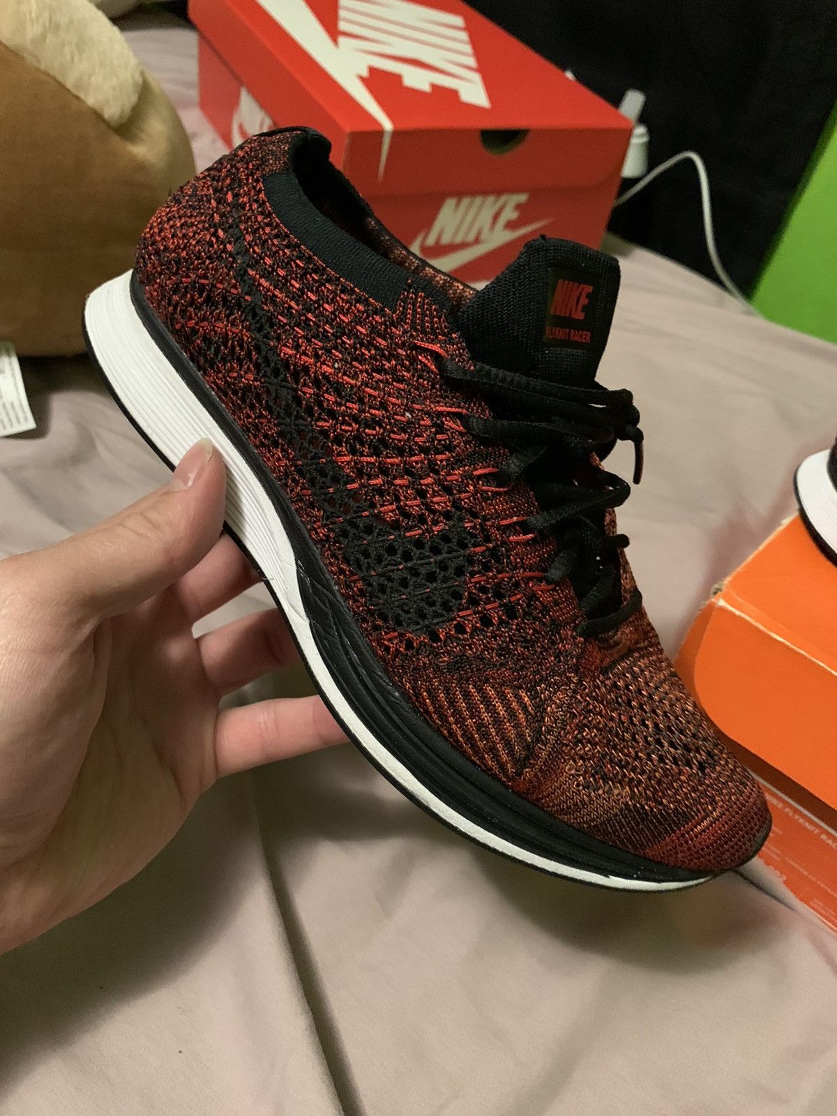 Nike Flyknit Racer Fire Rooster 2017 Size US 7 / EU 40 - 9 Thumbnail