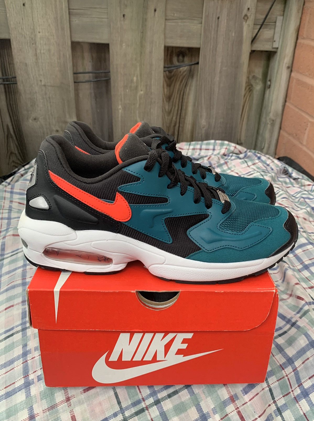 Nike Air Max 2 Light Black/Teal Size US 9 / EU 42 - 1 Thumbnail