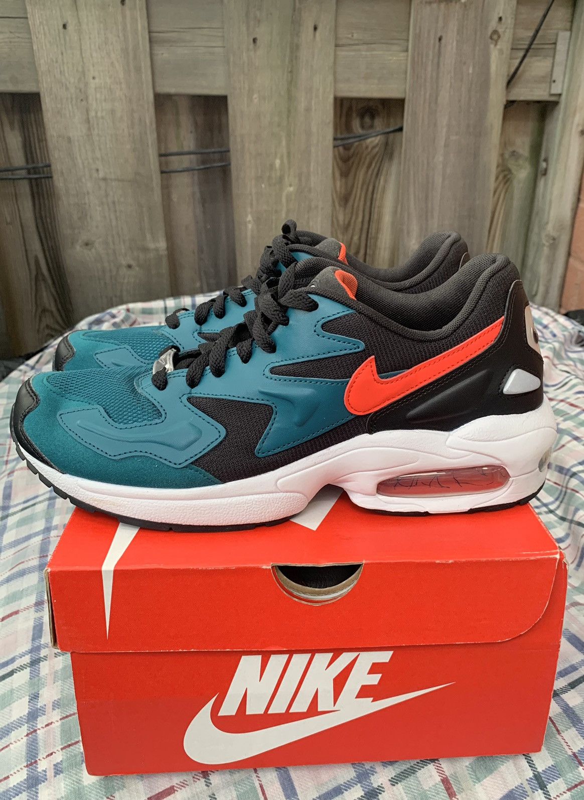 Nike Air Max 2 Light Black/Teal Size US 9 / EU 42 - 8 Thumbnail