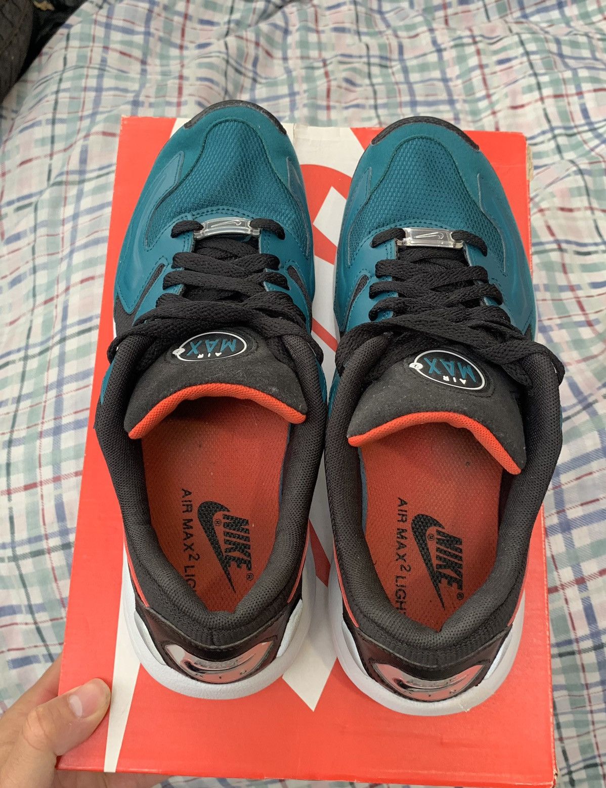 Nike Air Max 2 Light Black/Teal Size US 9 / EU 42 - 4 Thumbnail