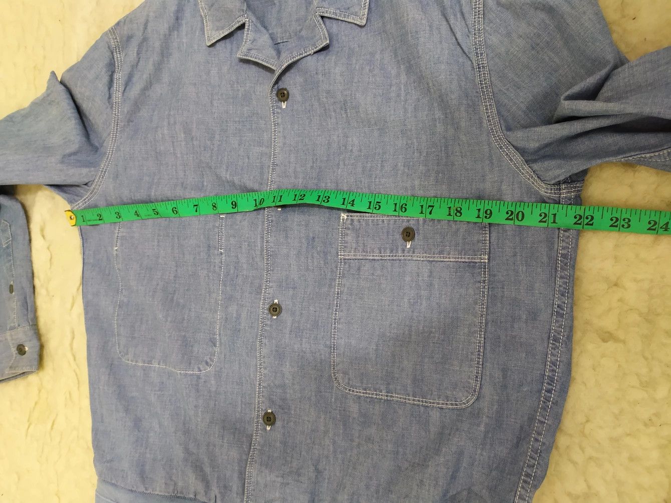 Lemaire × Uniqlo 🔥Uniqlo X Lemaire Chambray Classic Worker Jacket Size US L / EU 52-54 / 3 - 15 Thumbnail