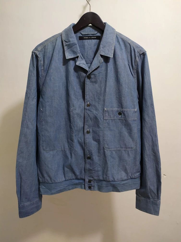 Lemaire × Uniqlo 🔥Uniqlo X Lemaire Chambray Classic Worker Jacket Size US L / EU 52-54 / 3 - 1 Thumbnail