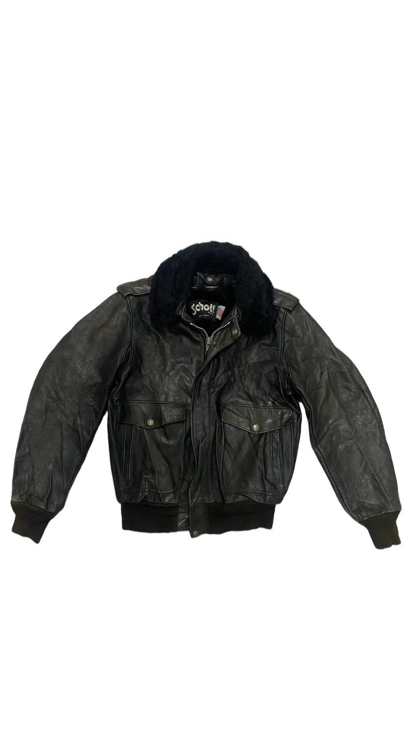 🔥Vintage🔥 Schott A2 Leather Bomber Jacket