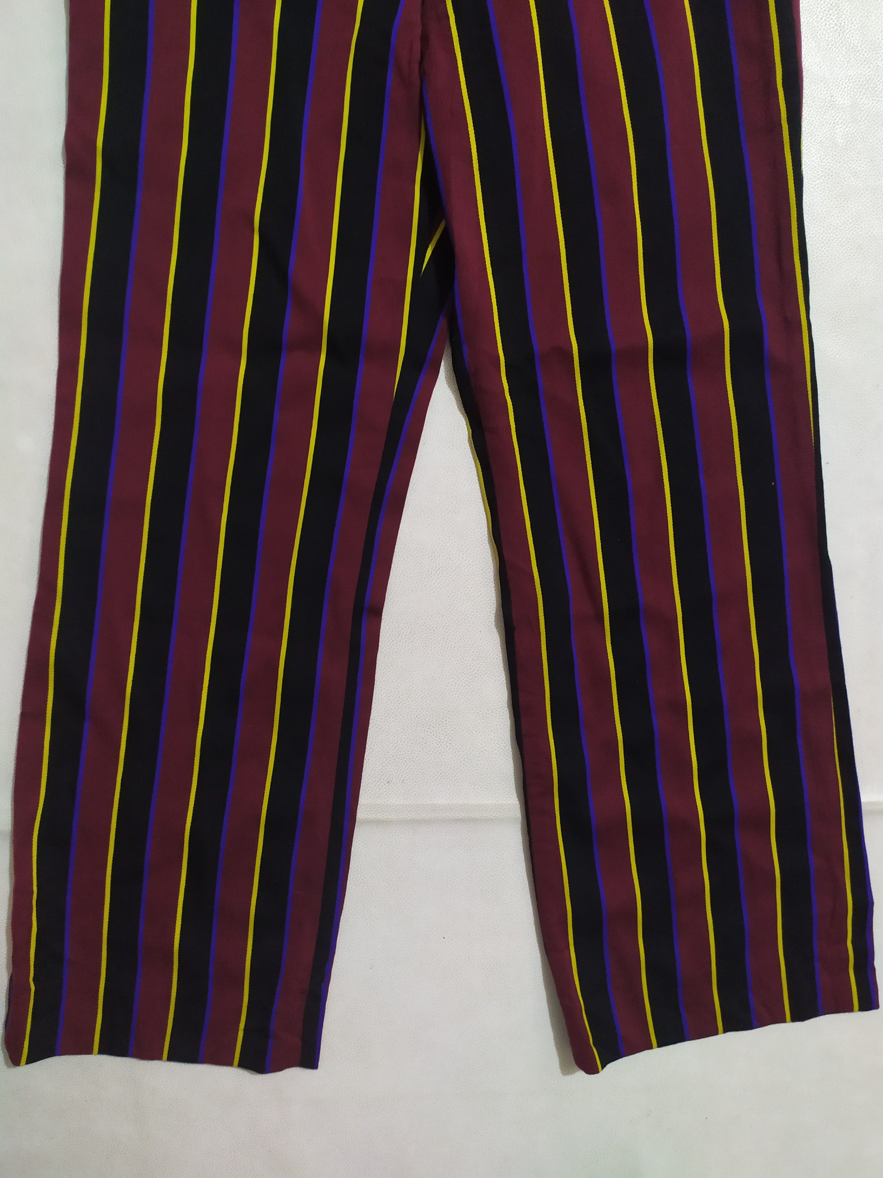 Comme des Garcons 🔥Comme Des Garcons Tricot AD2004 Stripe Cropped Pants Size 29" - 3 Thumbnail