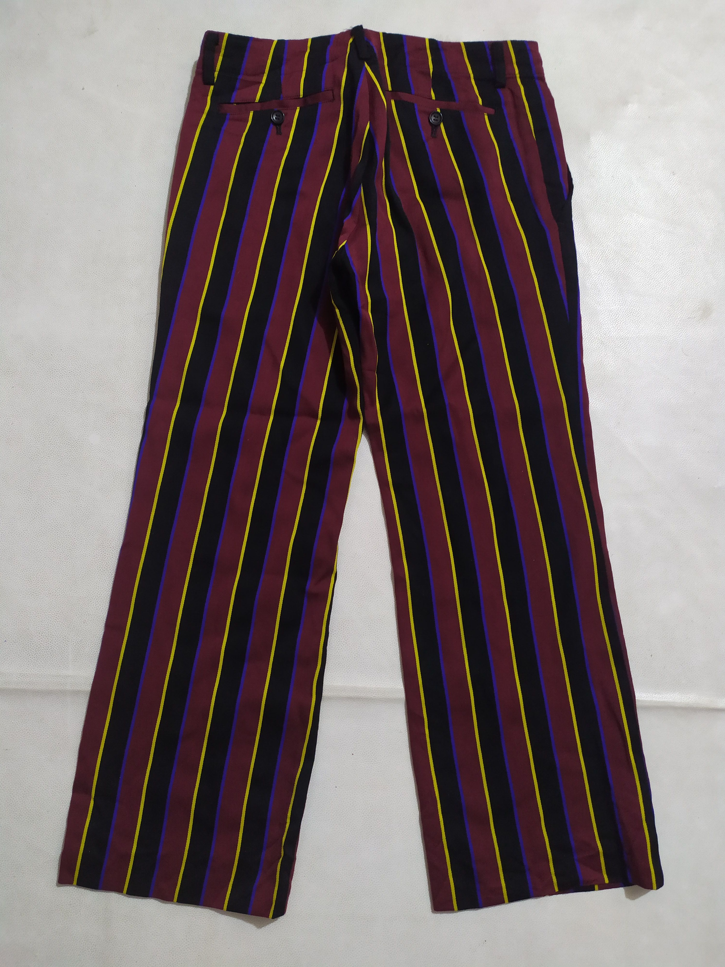 Comme des Garcons 🔥Comme Des Garcons Tricot AD2004 Stripe Cropped Pants Size 29" - 4 Thumbnail