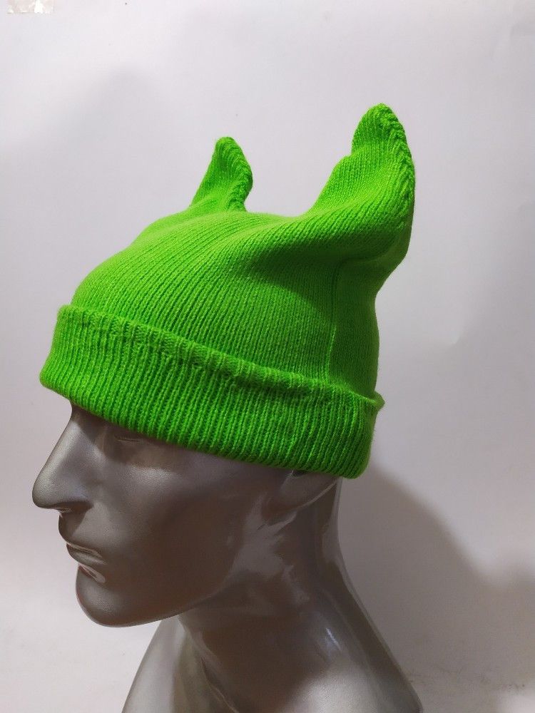 Other 🔥Unknown Bunny Horn Devil beanie Nice design hats Size ONE SIZE - 4 Thumbnail