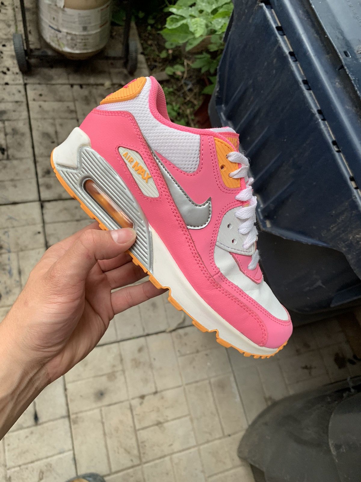 Nike Air Max 90 pink glow / orange Size US 5 / EU 37 - 5 Thumbnail