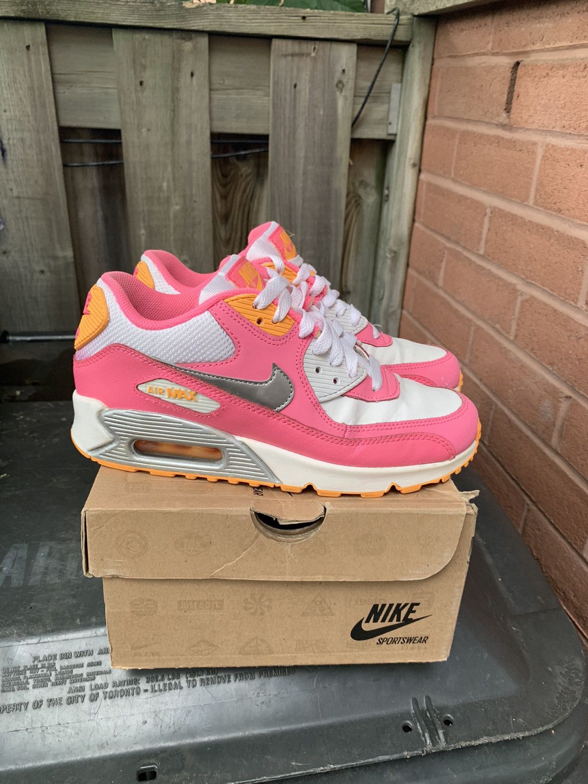 Air Max 90 pink glow / orange