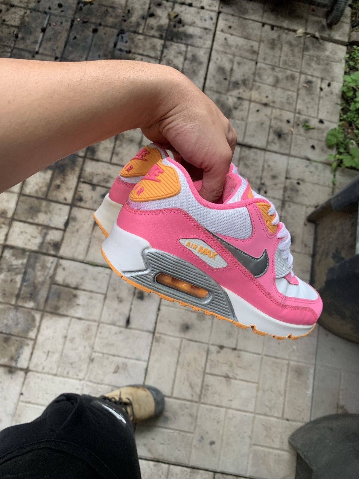 Nike Air Max 90 pink glow / orange Size US 5 / EU 37 - 6 Thumbnail