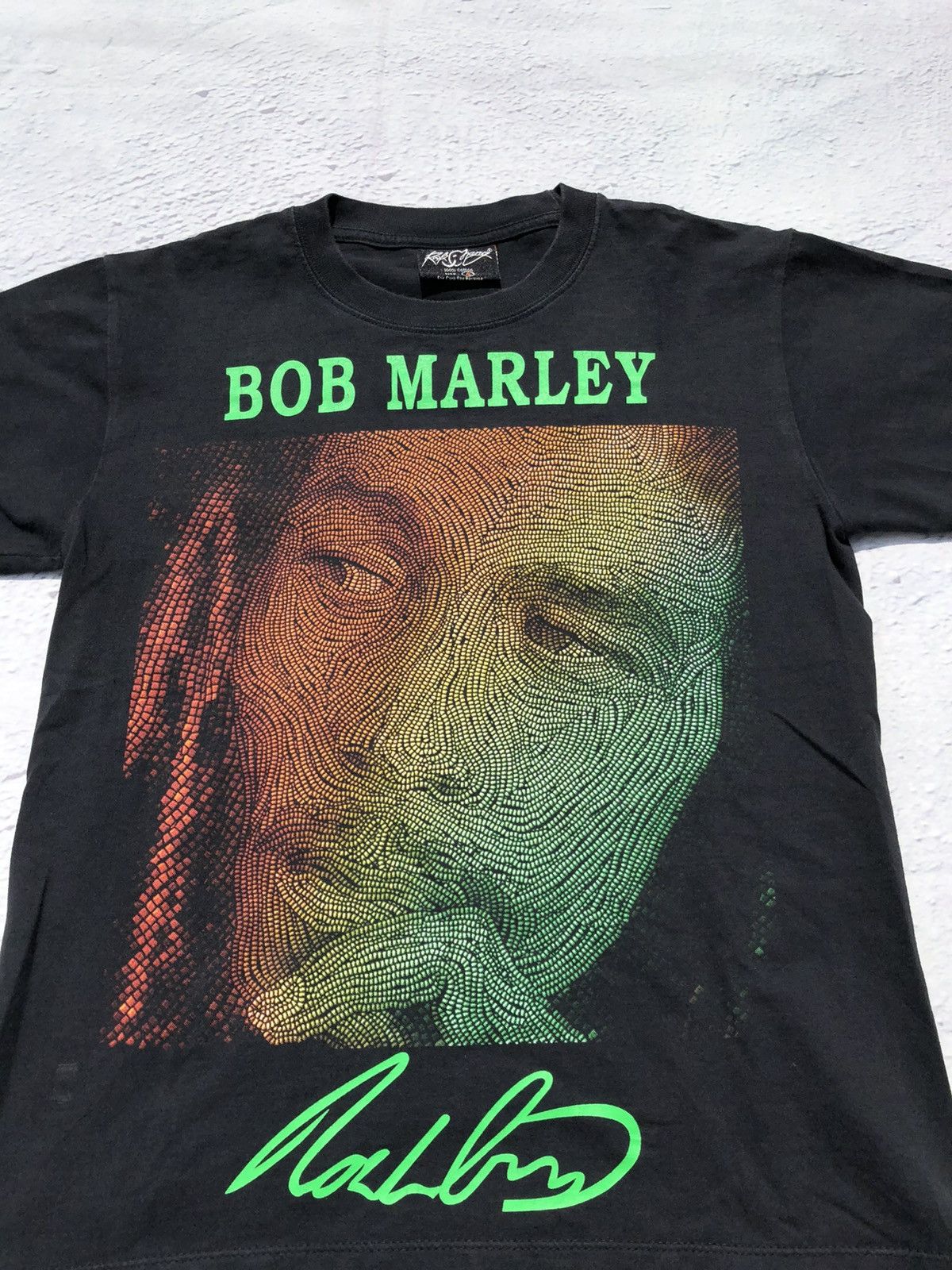 Band Tees Vintage 90s Bob Marley Jamaica Big Face Tee Size US S / EU 44-46 / 1 - 3 Thumbnail
