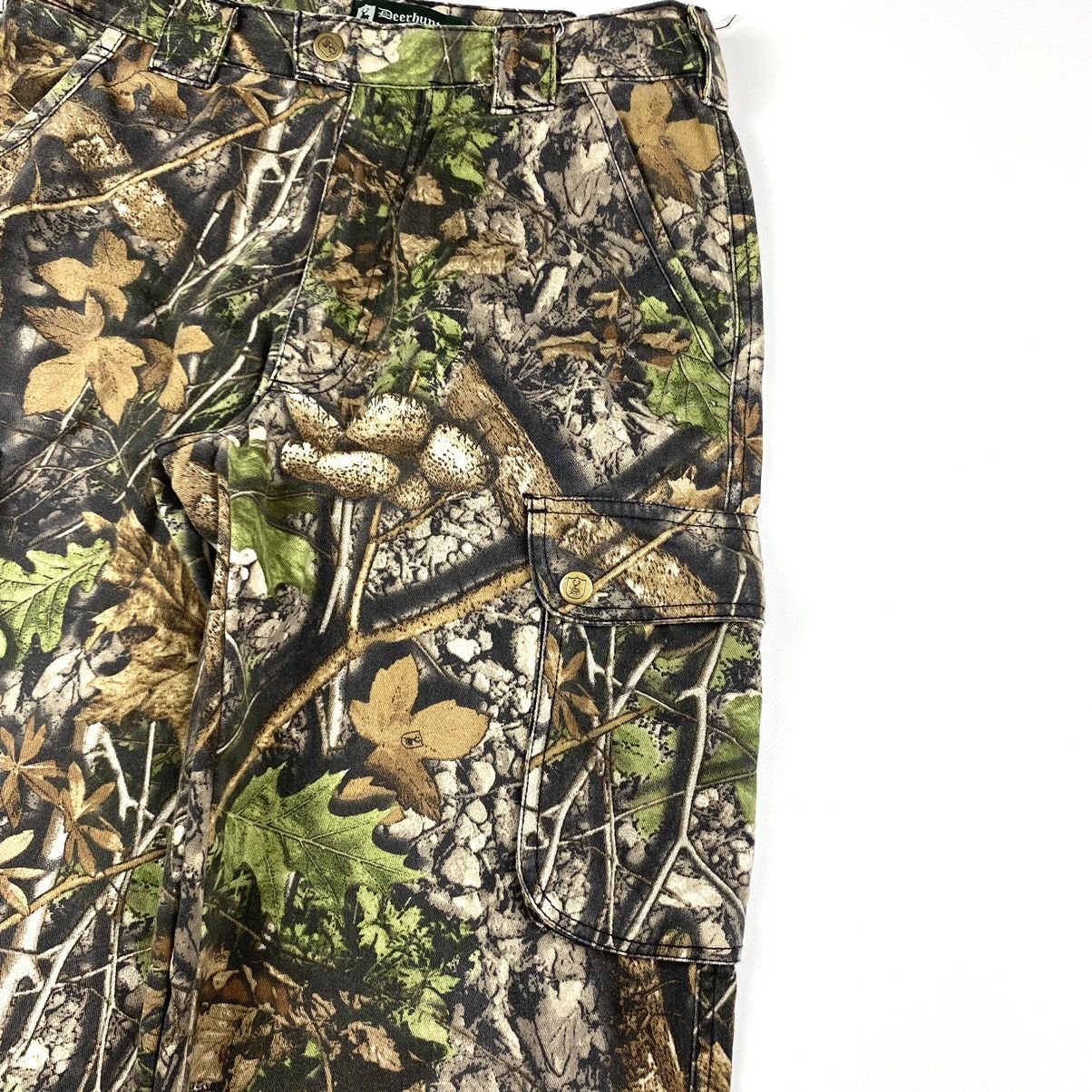 Japanese Brand 90’s Vintage Forest Camo Cargo Pants Travis Scott Style Y2K Size US 32 / EU 48 - 6 Thumbnail