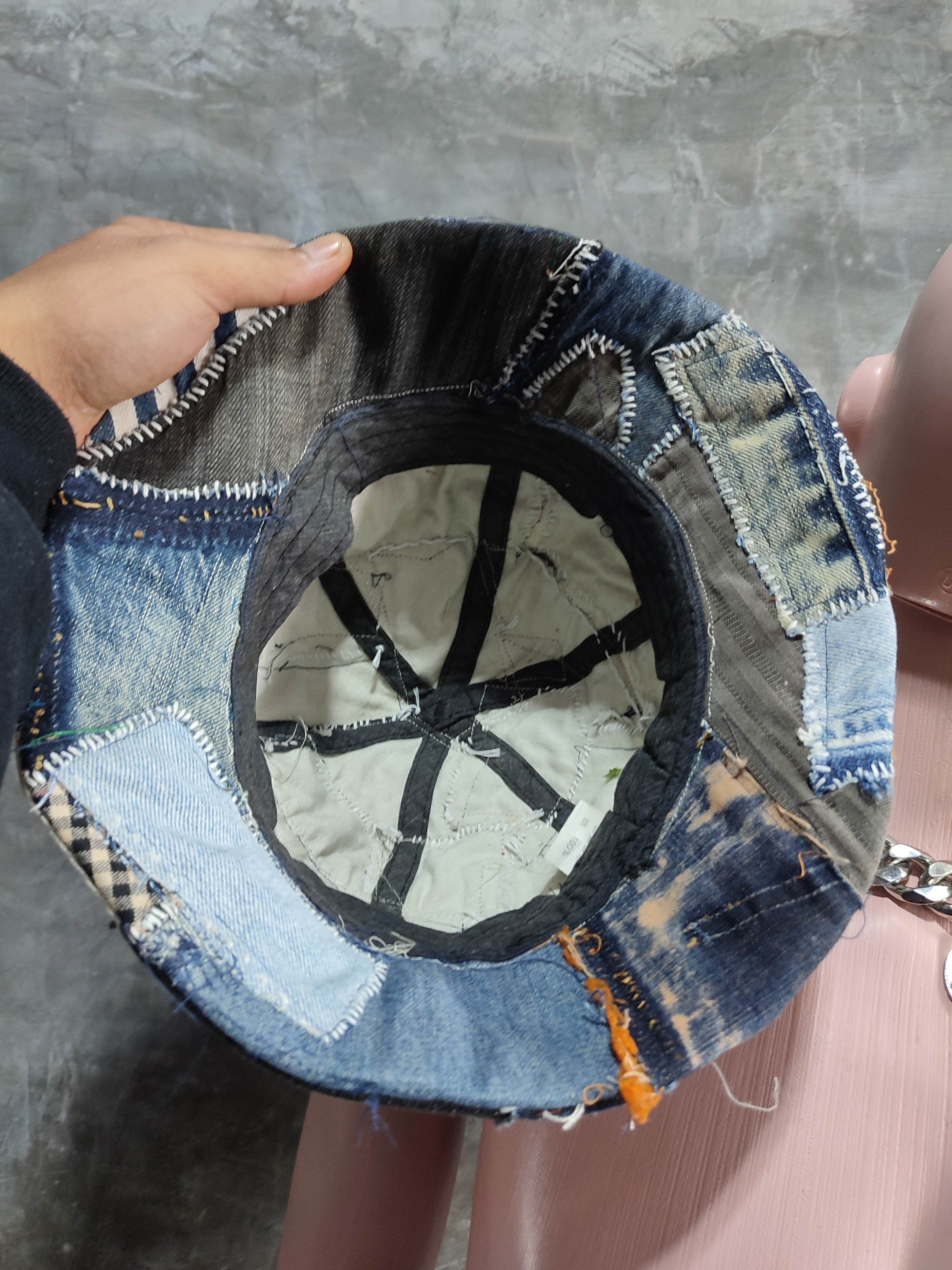Other 🔥Custom made Patchwork Bucket Hats scrap denim Size ONE SIZE - 6 Thumbnail
